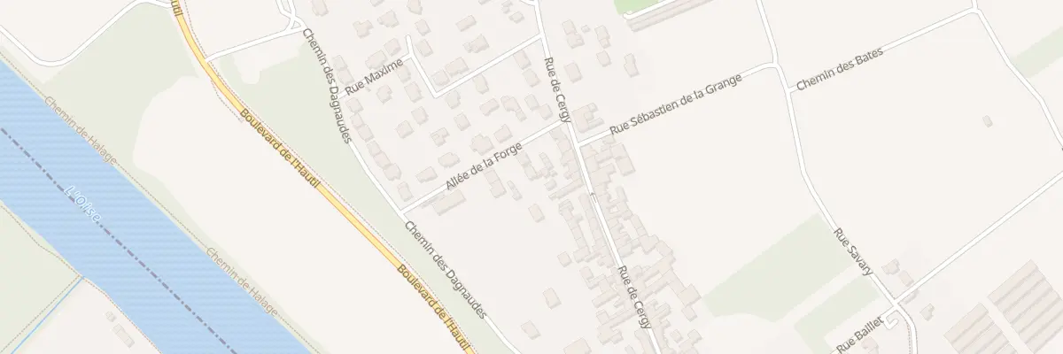 Plan du 1 All de la Forge à Neuville-sur-Oise