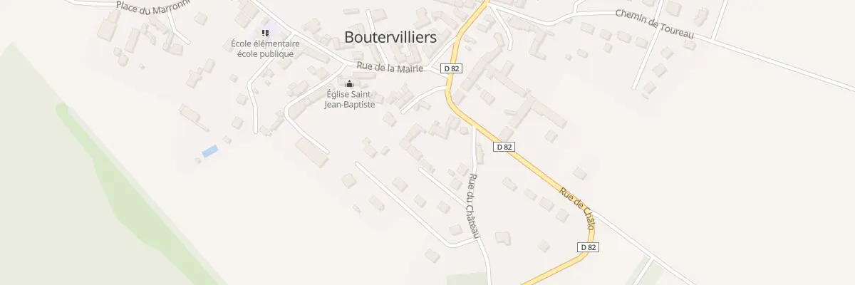 Plan du 1 Rue de Chalo à Boutervilliers