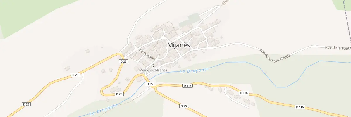 Plan du 55 Le Village à Mijanès