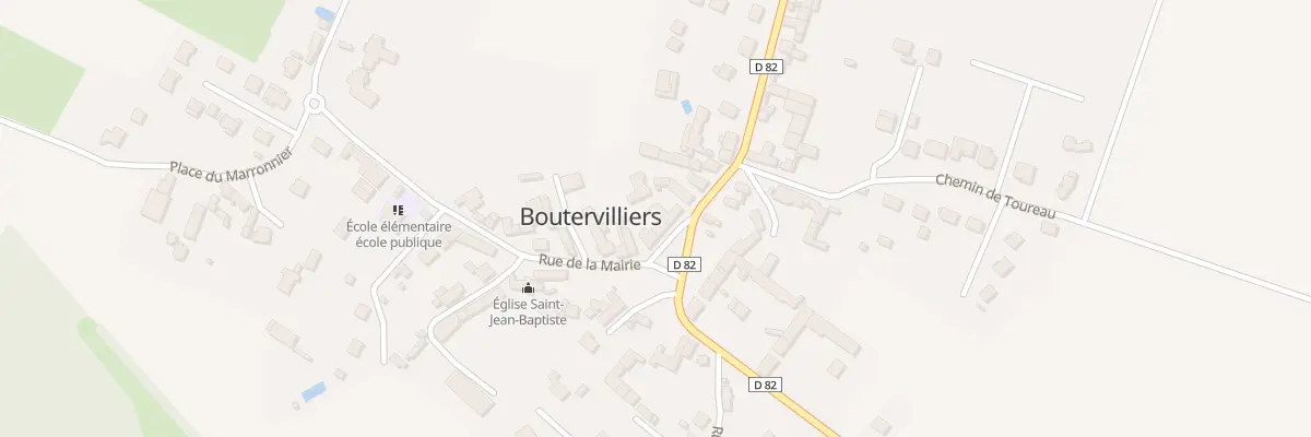 Plan du 1 Rue de la Mairie à Boutervilliers
