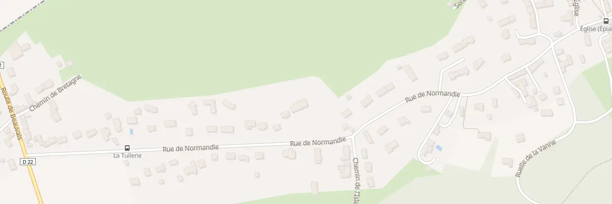 Plan du 20 Rue de Normandie à Épiais-Rhus