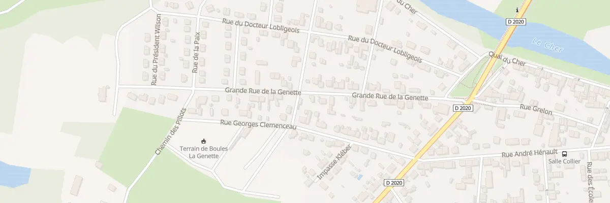 Plan du 29 Gr Gde Rue de la Genette à Vierzon