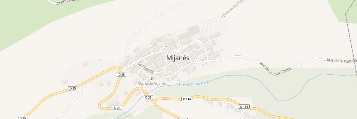 Plan du 57A Le Village à Mijanès