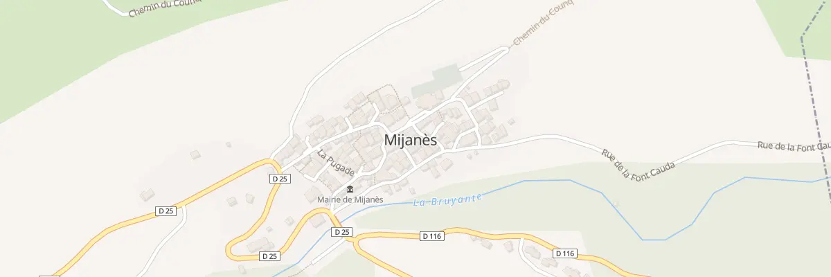 Plan du 64 Le Village à Mijanès