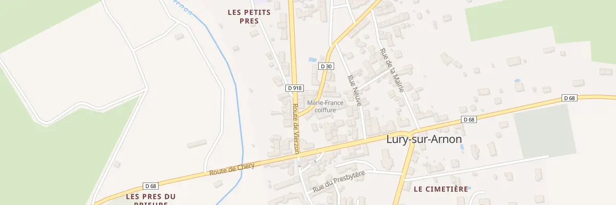 Plan du 1 Rue du Cygne à Lury-sur-Arnon