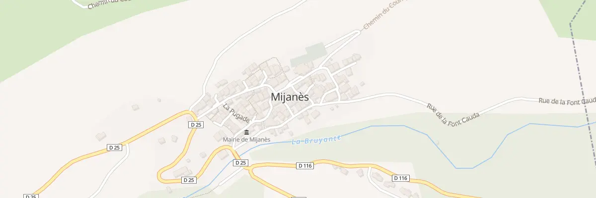 Plan du 107 Le Village à Mijanès