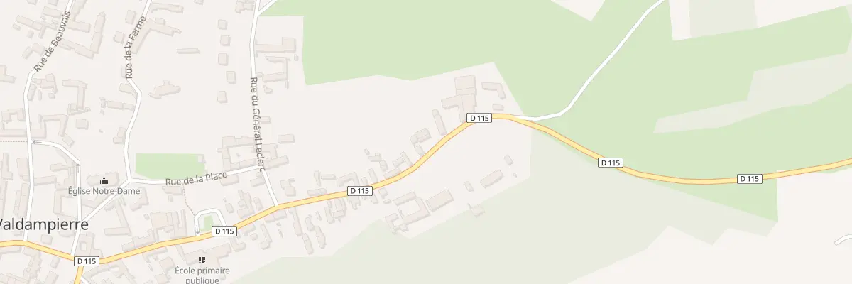 Plan du 6 Rue du Général de Gaulle à Valdampierre