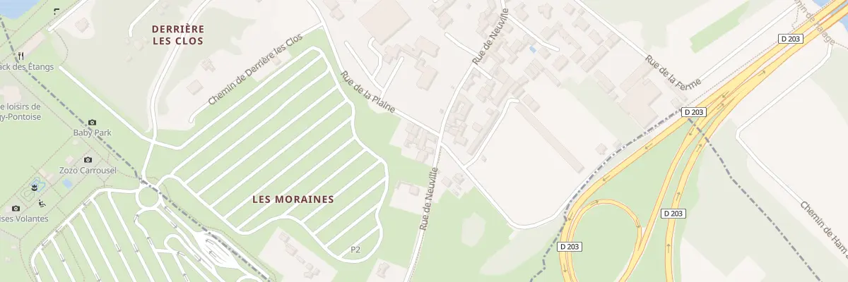 Plan du 1 Rue de la Plaine à Cergy