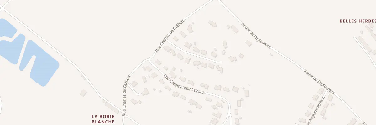 Plan du 8 Rue Antoine Etienne de Rome à Sorèze