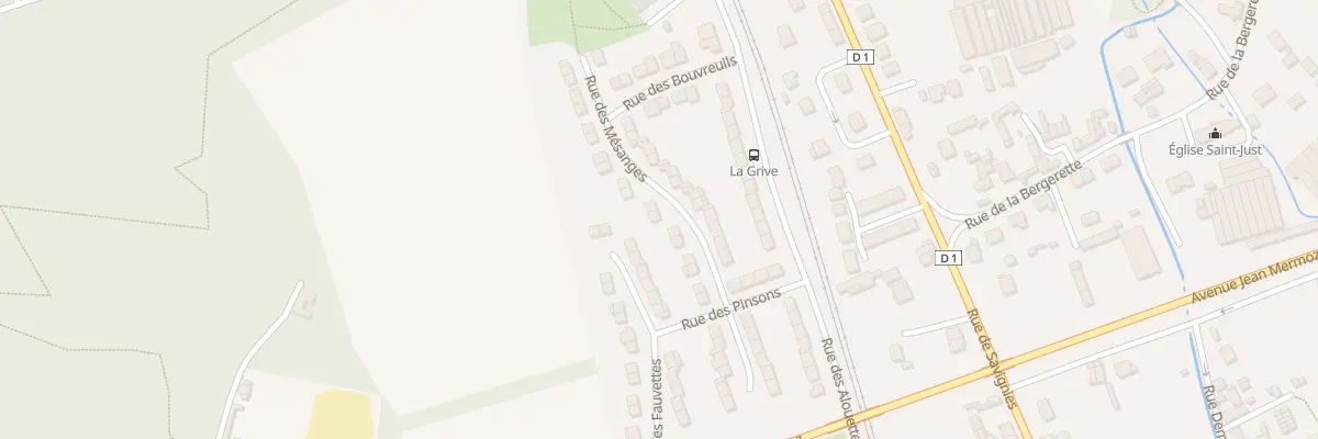 Plan du 25 Rue des Mésanges à Beauvais