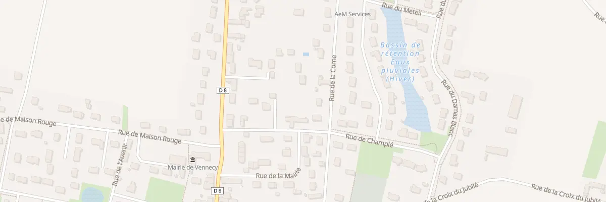 Plan du 19 Rue de la Corne à Vennecy