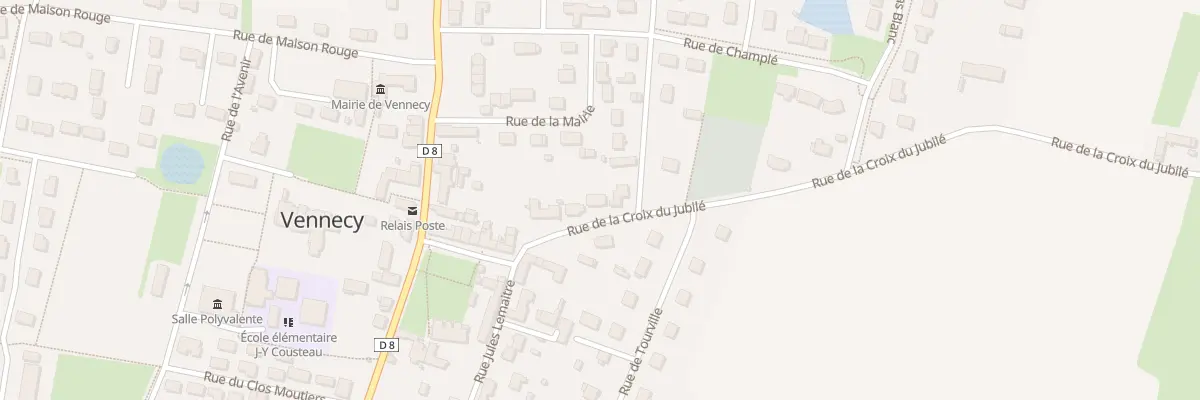 Plan du 9 Rue de la Croix du Jubile à Vennecy