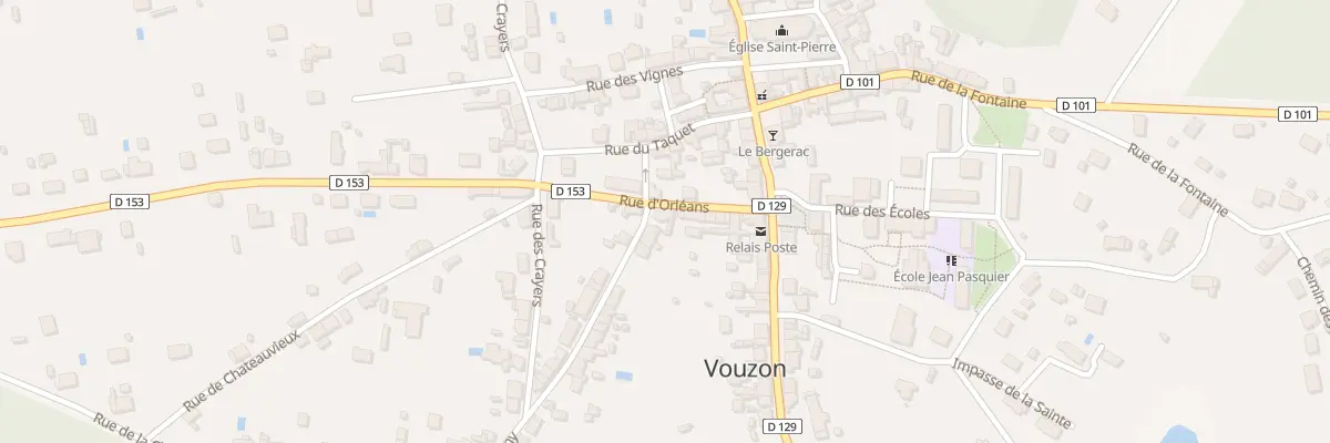 Plan du 1 Rue de Glatigny à Vouzon