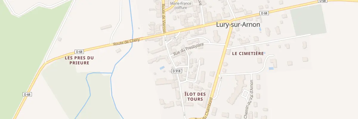 Plan du 9 Rte des Tours à Lury-sur-Arnon