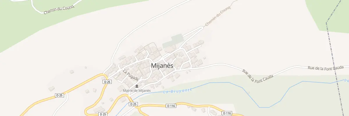 Plan du 71 Le Village à Mijanès