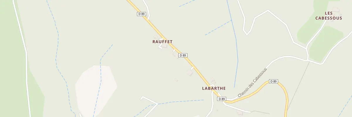 Plan du 5782F Rauffet à Saint-Perdoux
