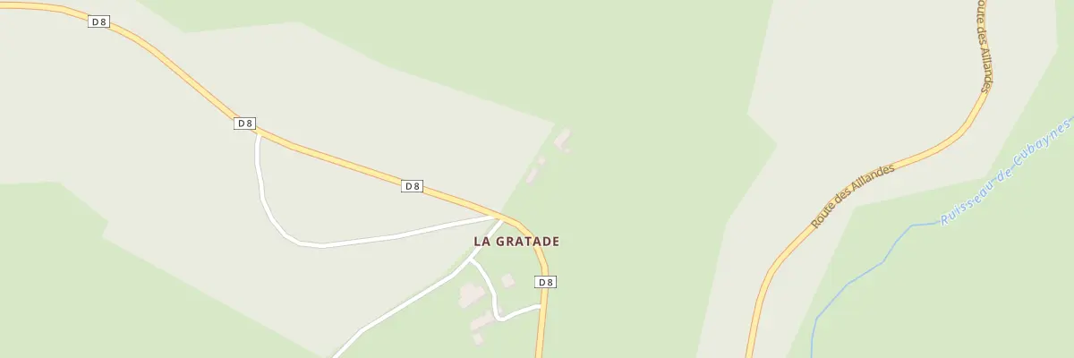 Plan du 1 La Gratade, Pigerolles à Gentioux-Pigerolles