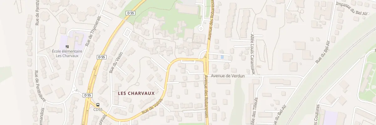 Plan du 20 All Jean-Baptiste Clément à Andrésy