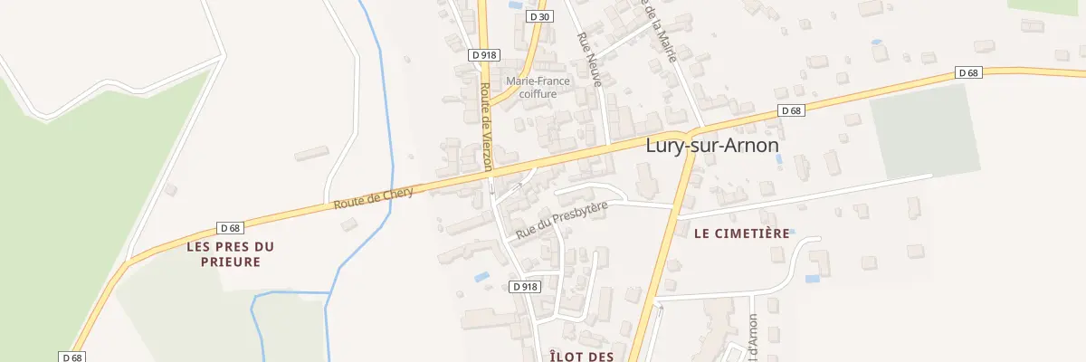 Plan du 6 Rue de Lattre de Tassigny à Lury-sur-Arnon