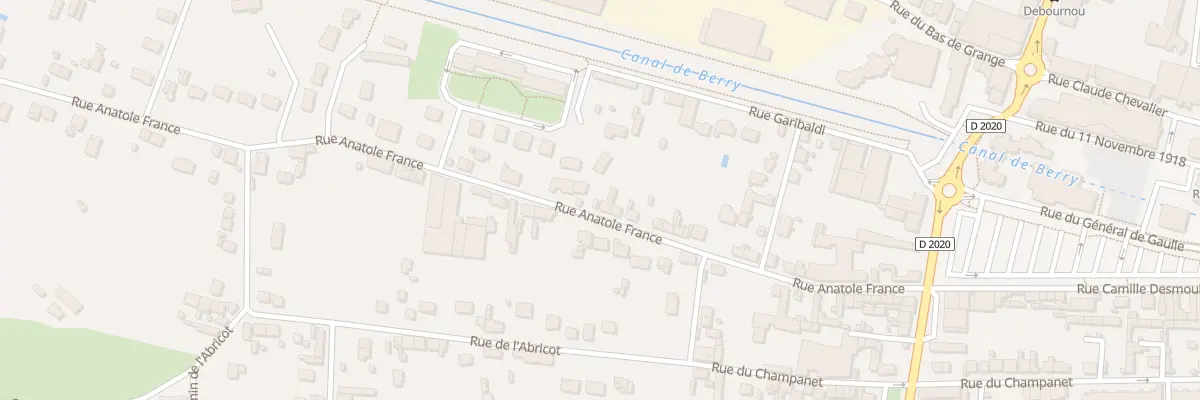 Plan du 38 Rue Anatole France à Vierzon