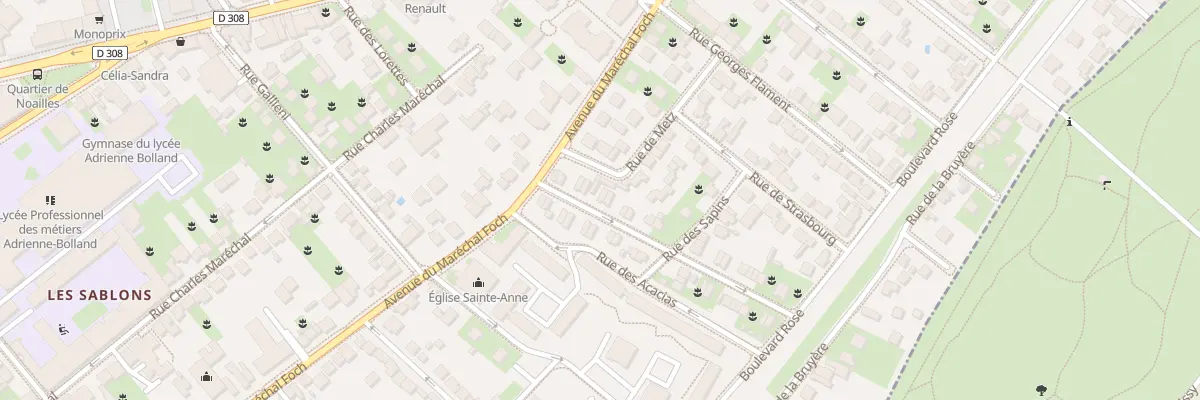 Plan du 9 Rue Roger Salengro à Poissy