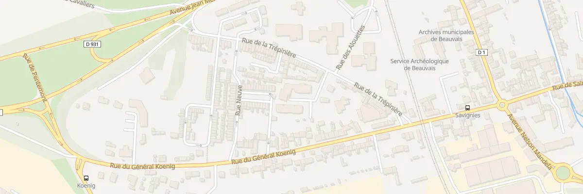 Plan du 18 Rue de la Trépinière à Beauvais