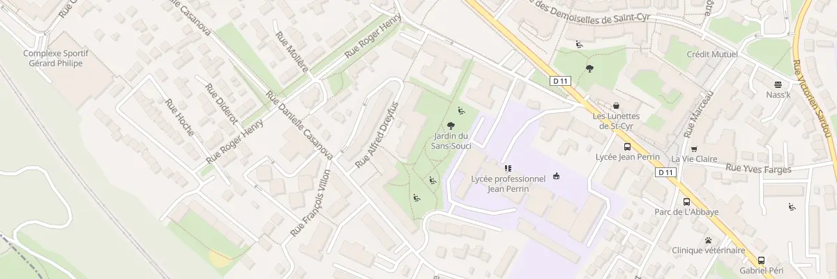 Plan du 4T Rue Alfred Dreyfus à Saint-Cyr-l’École