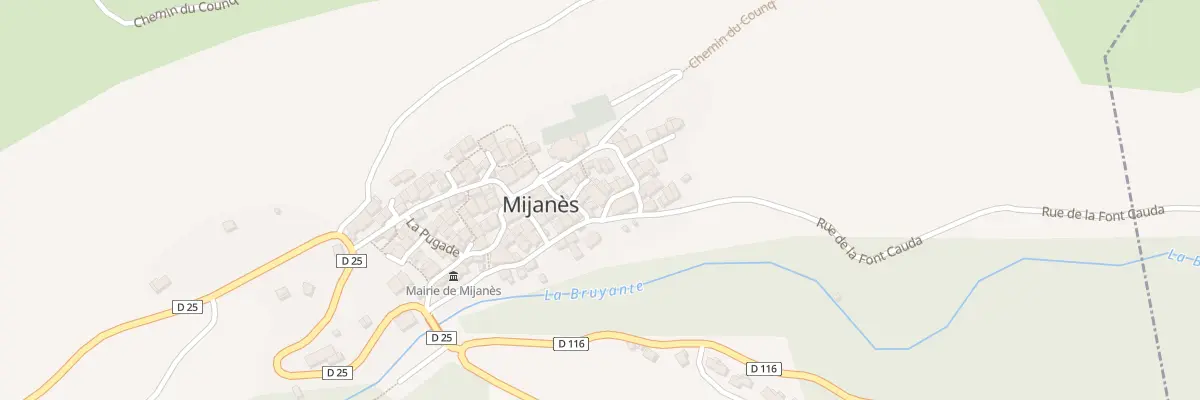 Plan du 75A Le Village à Mijanès