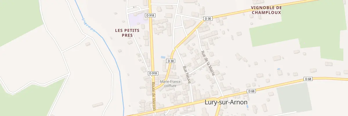 Plan du 14 Rue du Cygne à Lury-sur-Arnon
