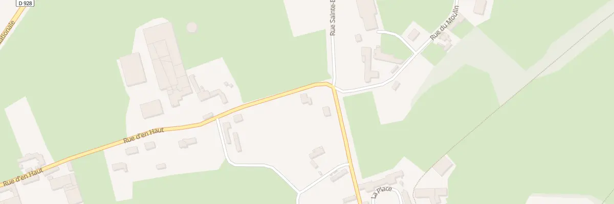 Plan du 1 Rue du Haut à Wamin