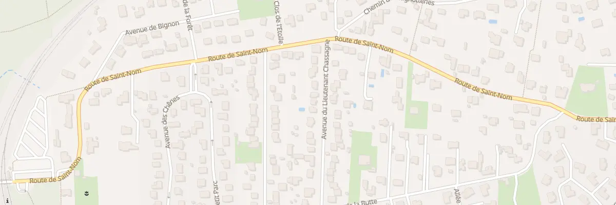 Plan du 12 Rue du Lieutenant Chassagne à L’Étang-la-Ville