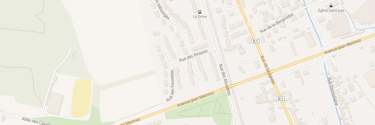 Plan du 11 Rue des Mésanges à Beauvais