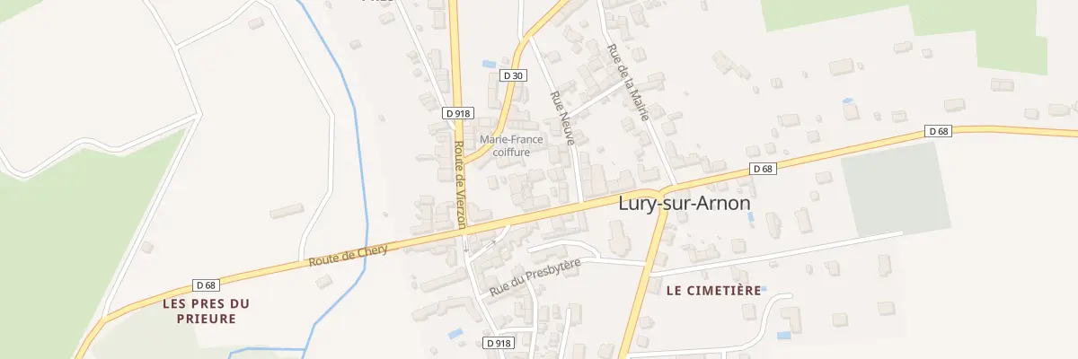 Plan du 7 Rue de Lattre de Tassigny à Lury-sur-Arnon