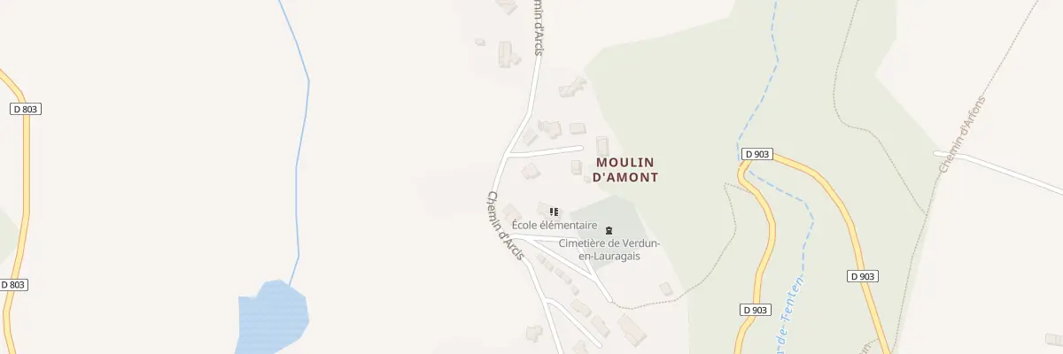 Plan du 124H Moulin d’Amont à Verdun-en-Lauragais