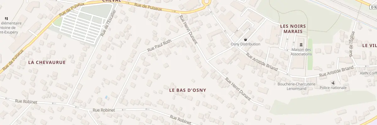 Plan du 6 Rue Henri Dunant à Osny