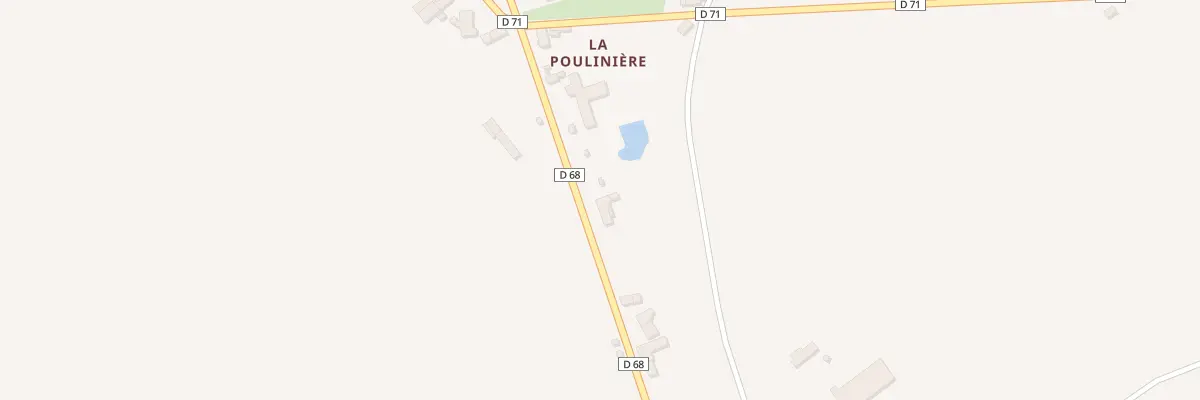 Plan du 14 La Pouliniere à La Berthenoux