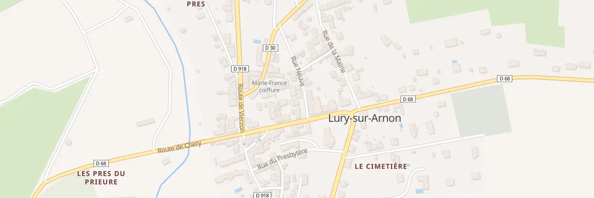 Plan du 5 Rue Neuve à Lury-sur-Arnon