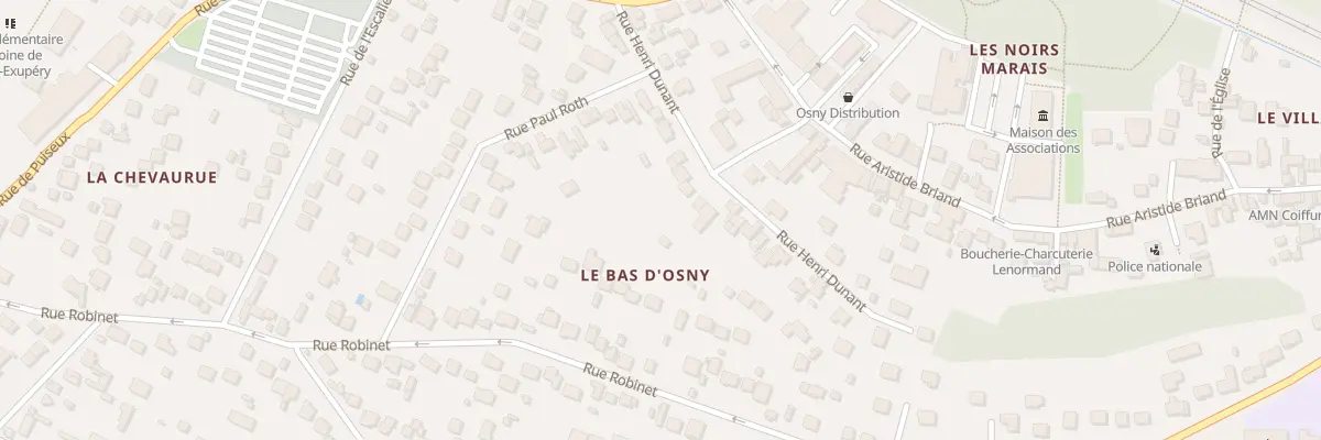 Plan du 10 Rue Henri Dunant à Osny