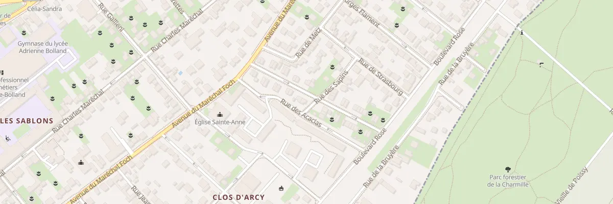 Plan du 21 Rue Roger Salengro à Poissy