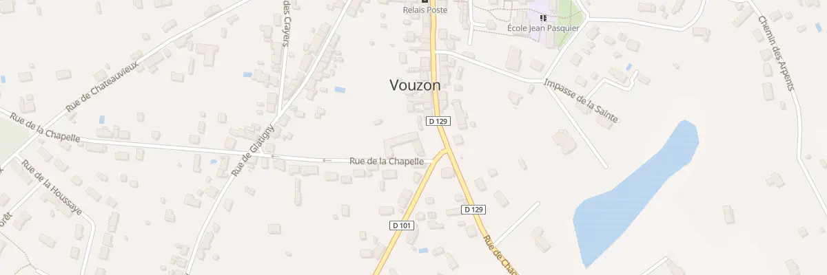 Plan du 2 Rue de la Chapelle à Vouzon