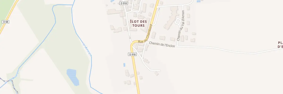 Plan du 33 Rue du Chambord à Lury-sur-Arnon
