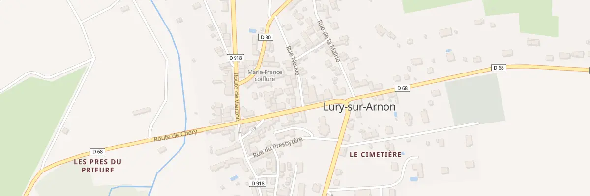Plan du 3 Rue Neuve à Lury-sur-Arnon