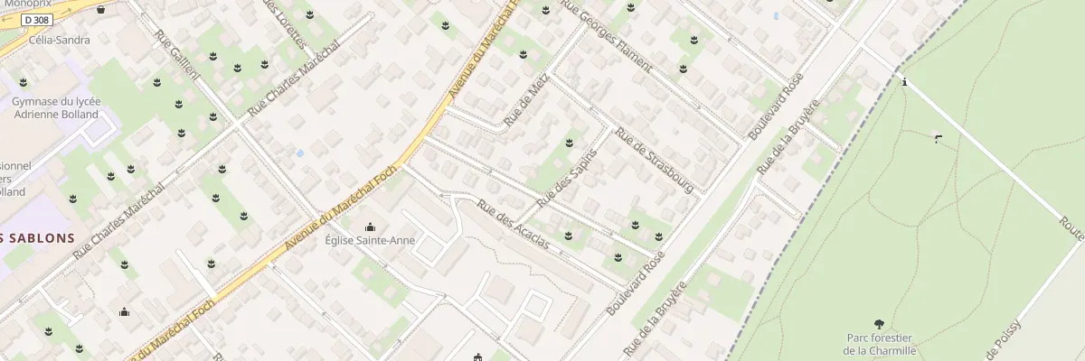 Plan du 19 Rue Roger Salengro à Poissy