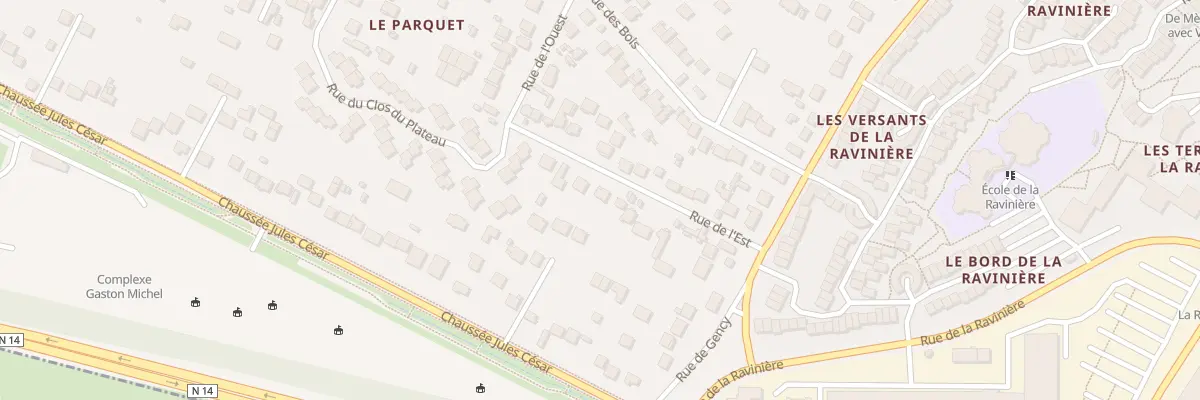 Plan du 14 Rue de l’Est à Osny