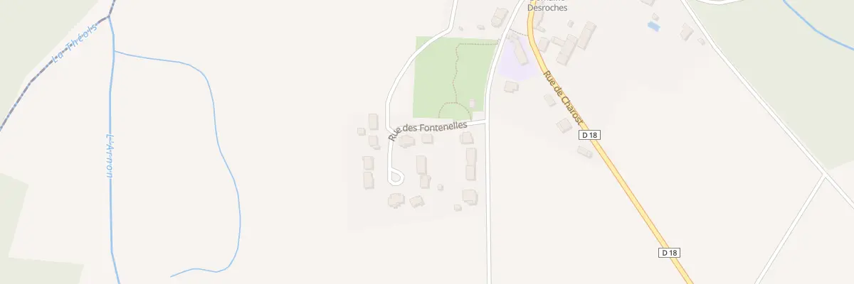 Plan du 1 Rue des Fontenelles à Lazenay