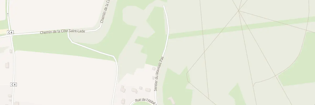 Plan du 9001 Rue de Montgeroult à Osny