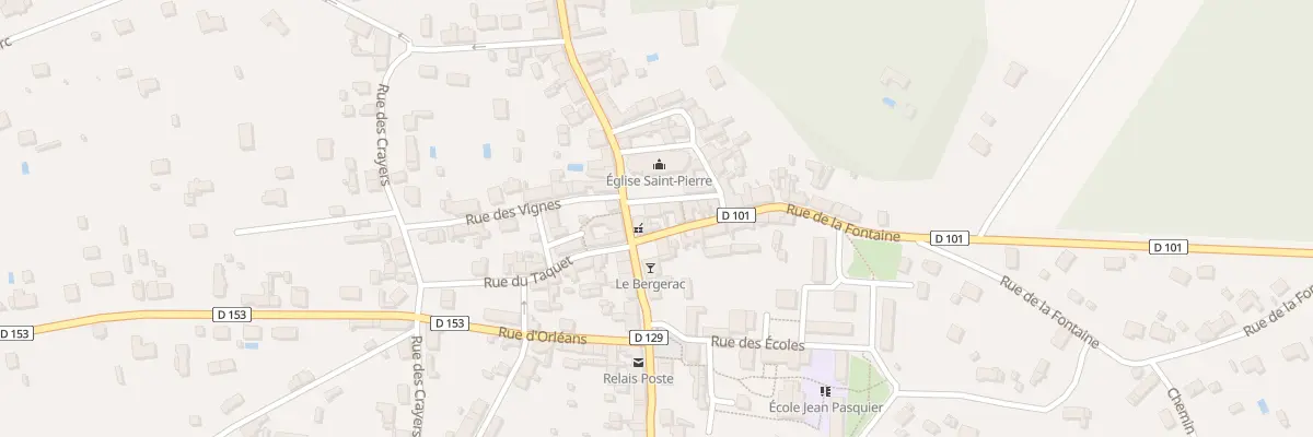 Plan du 1 Rue de la Fontaine à Vouzon