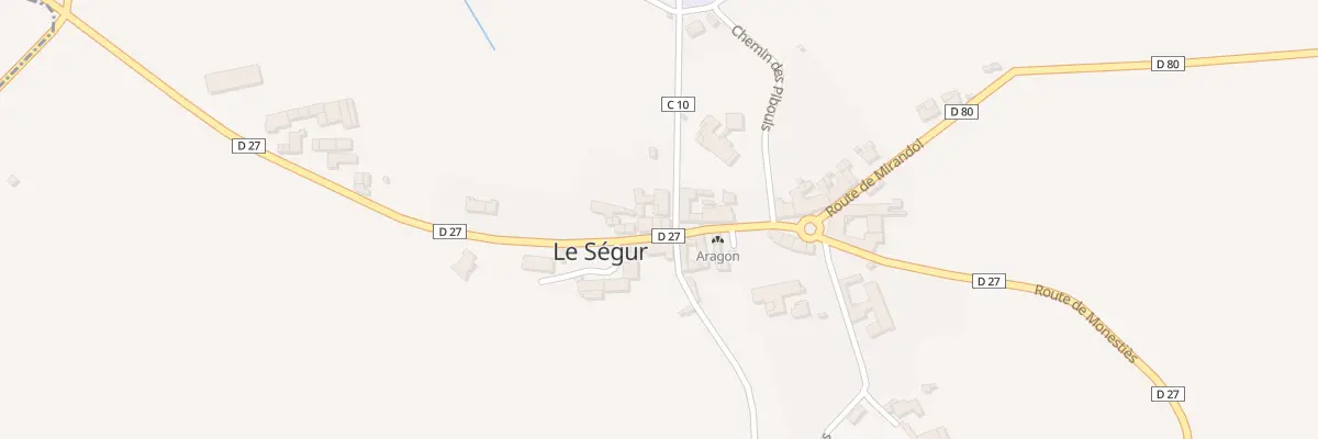 Plan du 90 Rte de Laguépie au Ségur
