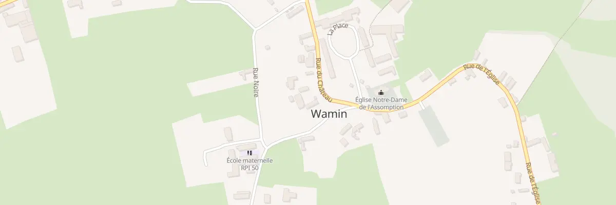Plan du 1 Rue du Chateau à Wamin