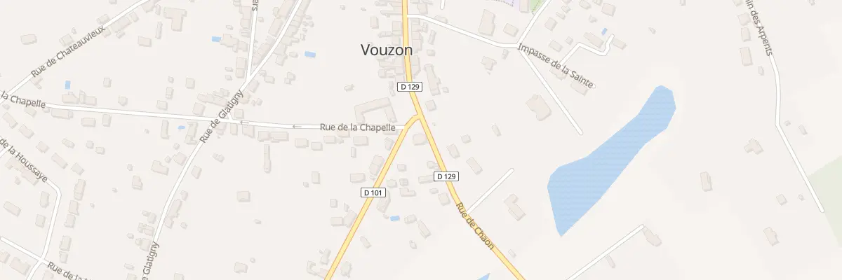 Plan du 1 Rue de Chaon à Vouzon